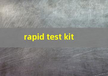  rapid test kit